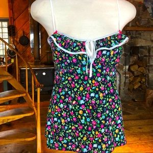 Betsy Johnson flowered camisole